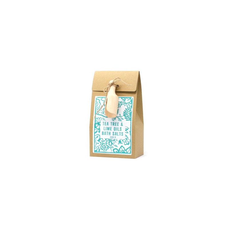 Pack de 500 g de sels de bain - Arbre à thé et citron vert