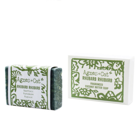 Savon artisanal 140 g - Rhubarbe Rhubarbe