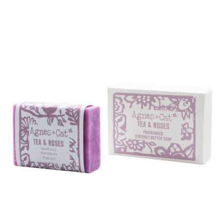Savon artisanal 140 g - Thé et roses