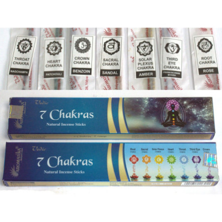 Védique - Bâtonnets d'encens - 7 chakras