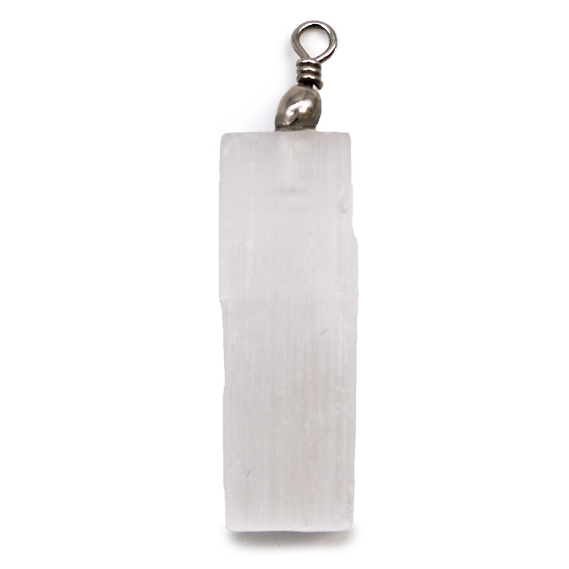 Pendentif naturel en sélénite
