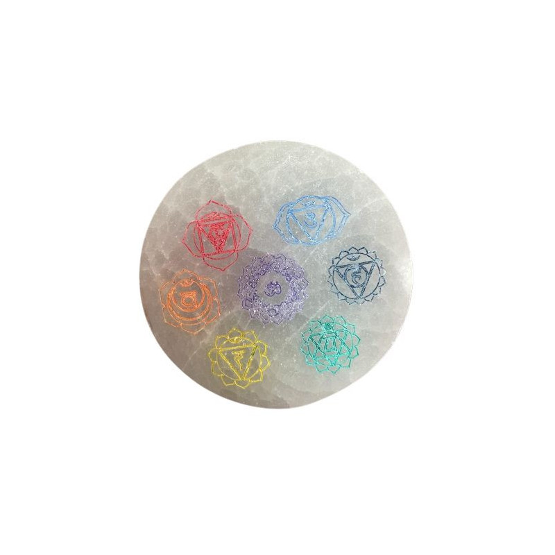 Petite assiette de chargement 8 cm - Motif Chakra - couleur