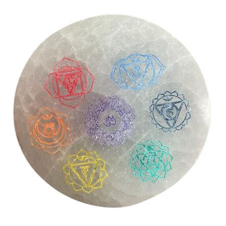 Petite assiette de chargement 8 cm - Motif Chakra - couleur