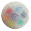 Petite assiette de chargement 8 cm - Motif Chakra - couleur