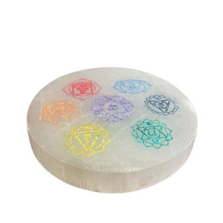 Petite assiette de chargement 8 cm - Motif Chakra - couleur
