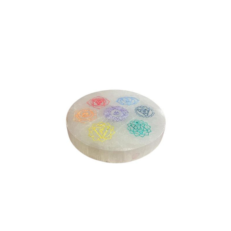 Petite assiette de chargement 8 cm - Motif Chakra - couleur