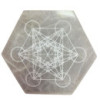 Plaque de charge hexagonale 18 cm - Direction et décision