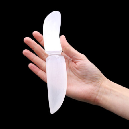 Couteau rituel en sélénite - Classique