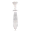 Couteau rituel en sélénite Lrg - Spirale (25 cm)