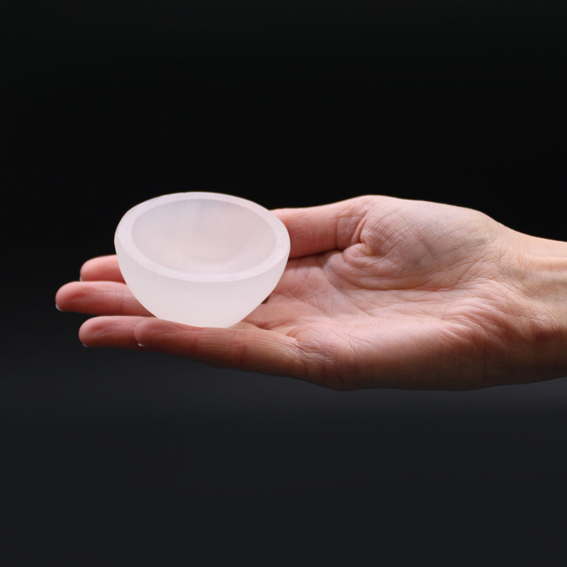 Bol rond en sélénite - 6 cm