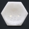 Bol hexagonal en sélénite - 15 cm