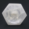 Bol hexagonal en sélénite - 10 cm