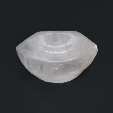 Bol hexagonal en sélénite - 6 cm