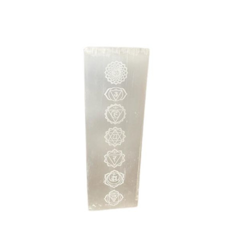 Lampe en sélénite 25 cm - Lampe Chakra