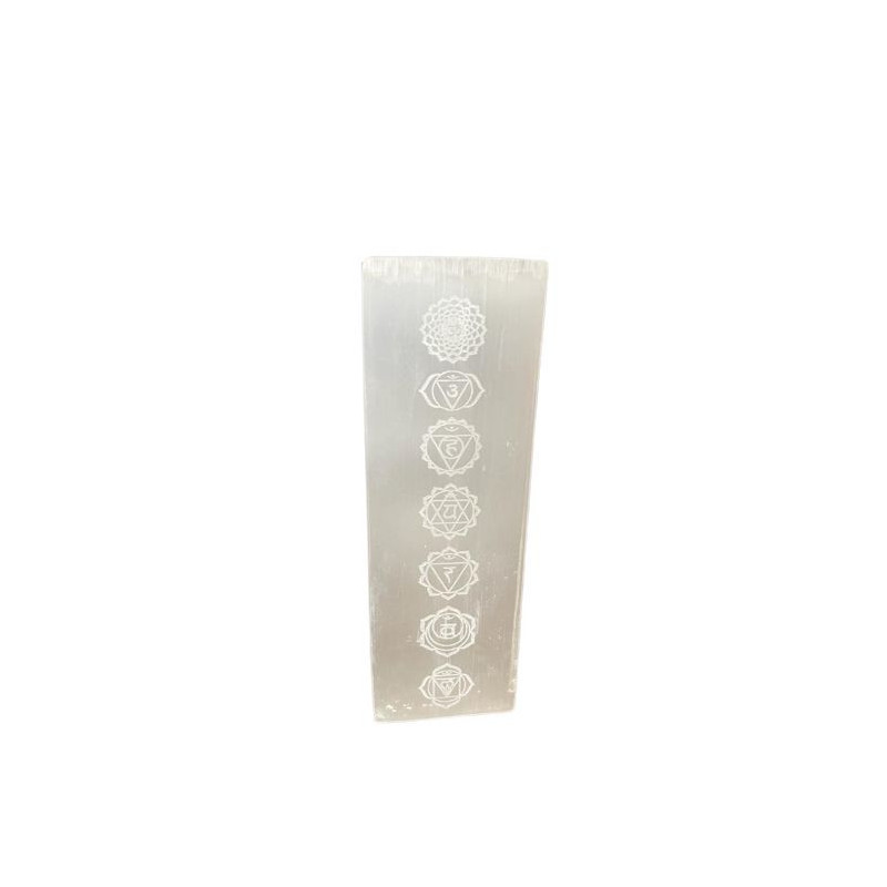 Lampe en sélénite 25 cm - Lampe Chakra