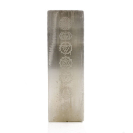 Lampe en sélénite 25 cm - Lampe Chakra