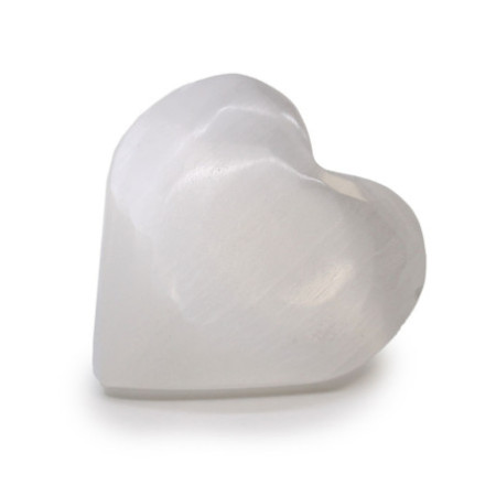 Cœur en sélénite - 7-8 cm