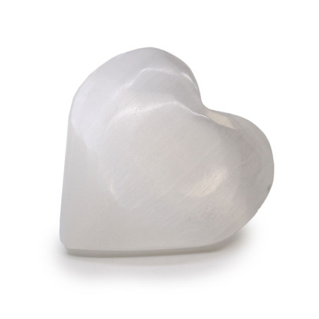 Cœur en sélénite - 7-8 cm