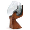 Bol en verre fondu sculpté à la main