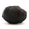 Géodes de calsite colorées - Roche noire - Rouge foncé