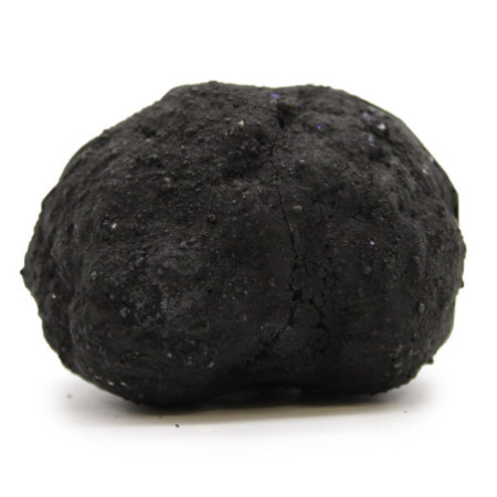 Géodes de calsite colorées - Roche noire - Bleu