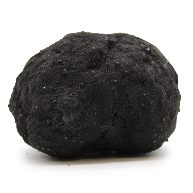 Géodes de calsite colorées - Roche noire - Bleu