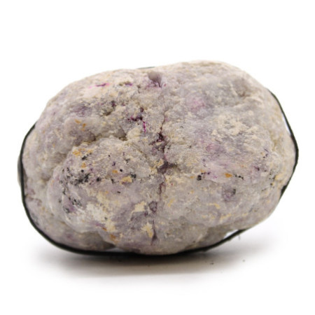 Géodes de calsite colorées - Roche naturelle - Rose et or