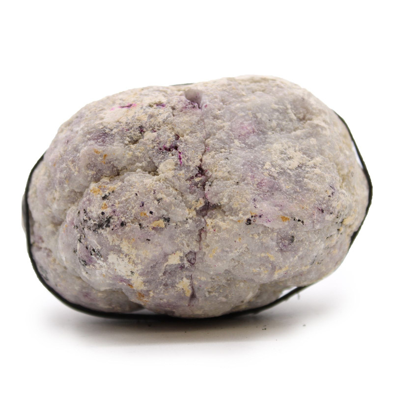 Géodes de calsite colorées - Roche naturelle - Rose et or
