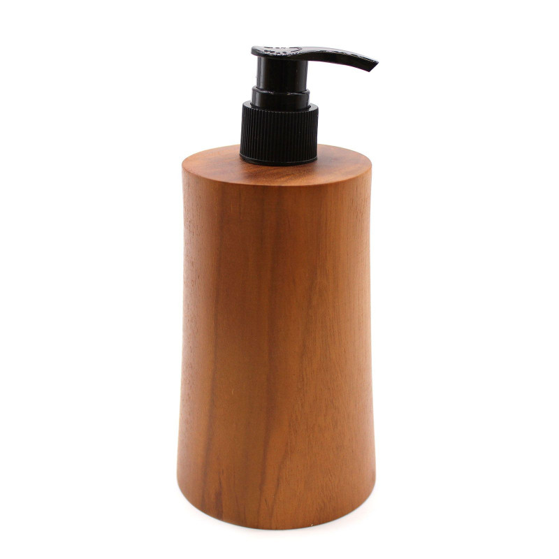 Distributeur de savon en teck naturel - Conique