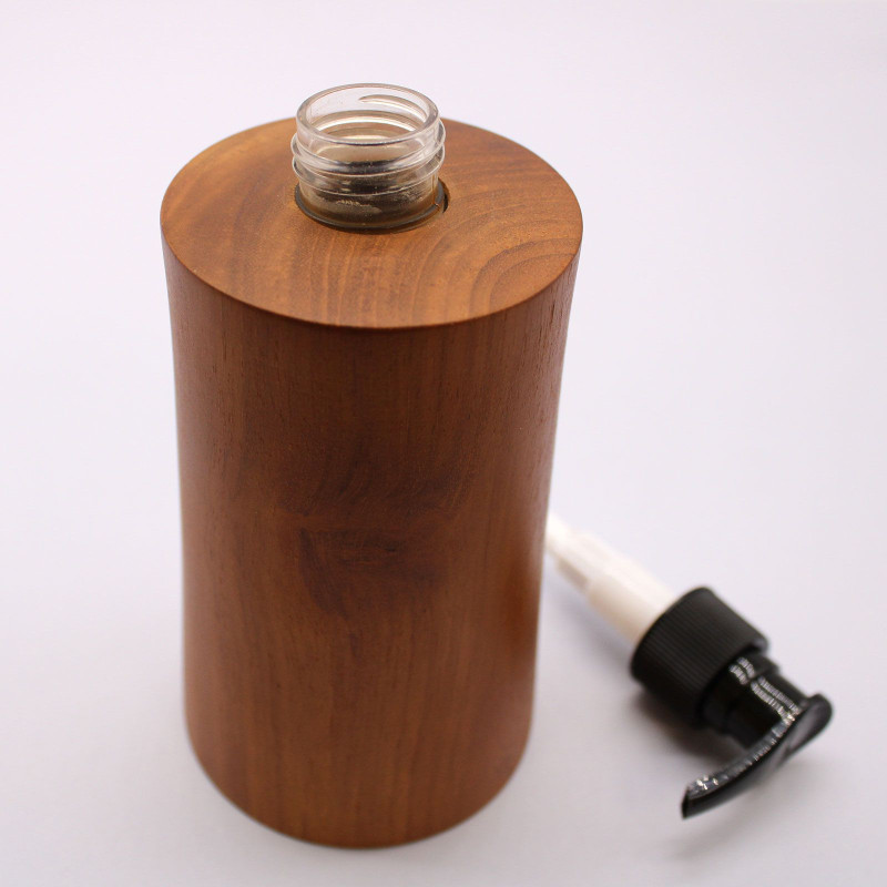 Distributeur de savon en teck naturel - Conique