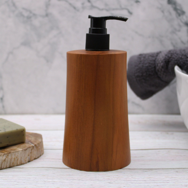 Distributeur de savon en teck naturel - Conique
