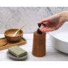 Distributeur de savon en teck naturel - Conique