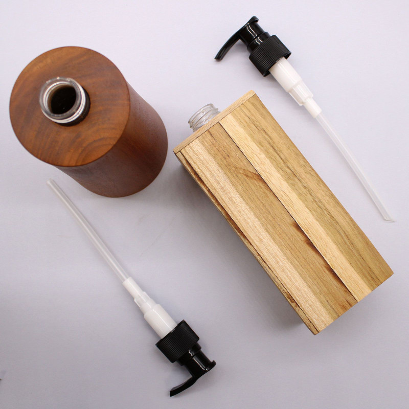 Distributeur de savon en teck naturel - Conique