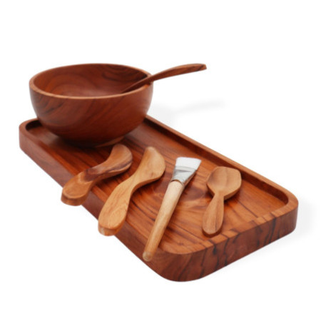 Kit d'application d'argile/cire pour spa