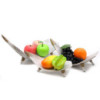 Ensemble de bols à fruits en feuille de coco - Blanchi à la chaux