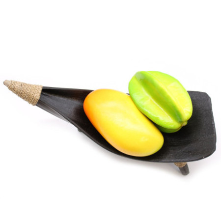 Ensemble de bols à fruits en feuille de coco - Chocolat