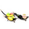 Ensemble de bols à fruits en feuille de coco - Chocolat