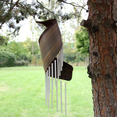 Carillons éoliens en feuilles de cocotier - Naturel
