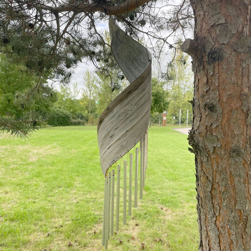 Carillons éoliens en feuilles de cocotier - Blanchiment