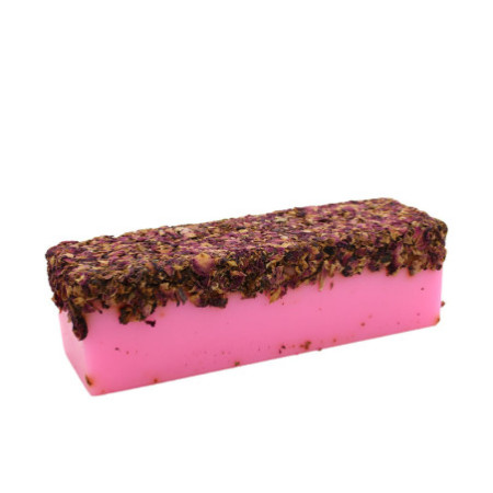 Rose et pétales de rose - Pain de savon