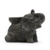 Porte-encens et bougeoir éléphant (noir antique)