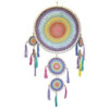 Grand attrape-rêves (55 cm) - Arc-en-ciel pastel