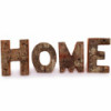 Ensemble de lettres en écorce rustique - HOME (4) - 7 cm