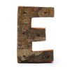 Lettre en écorce rustique - « E » - 7 cm