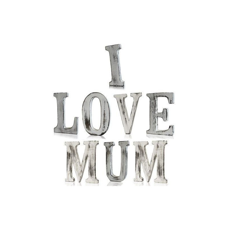Lettres Shabby Chic - J'AIME MAMAN (8)