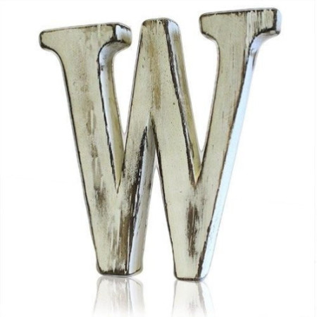 Lettres Shabby Chic - W