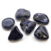 Sachet de 6 grandes pierres roulées africaines - Sodalite - Bleu pur