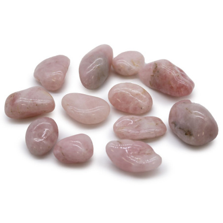 Sachet de 12 pierres roulées africaines moyennes - Quartz rose