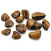 Sachet de 12 pierres roulées africaines moyennes - œil de tigre - Doré