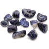 Sachet de 12 pierres roulées africaines moyennes - Sodalite - Bleu pur